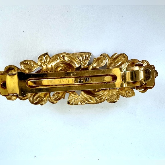 Vintage Accessories Vintage Made In France Gold Tone Hair Barrette
